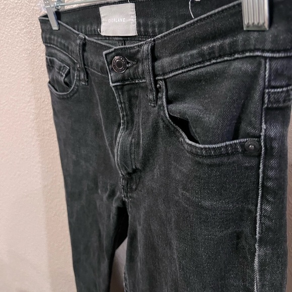 𝅺EVERLANE Ankle High Rise Slim Straight Jeans - Picture 4 of 10